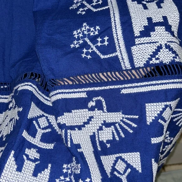 Farm Rio square neck Embroidered midi dress - Picture 8 of 16